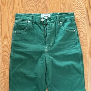 Reformation green jeans!